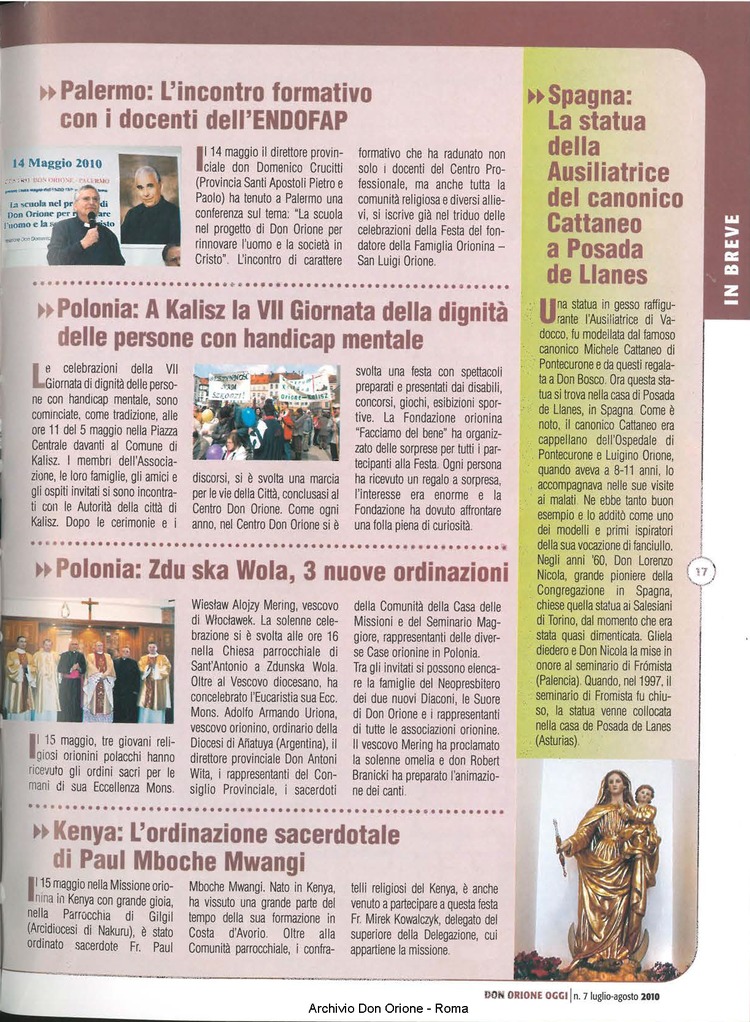 Don Orione oggi, 2010, 07, pagina 17
