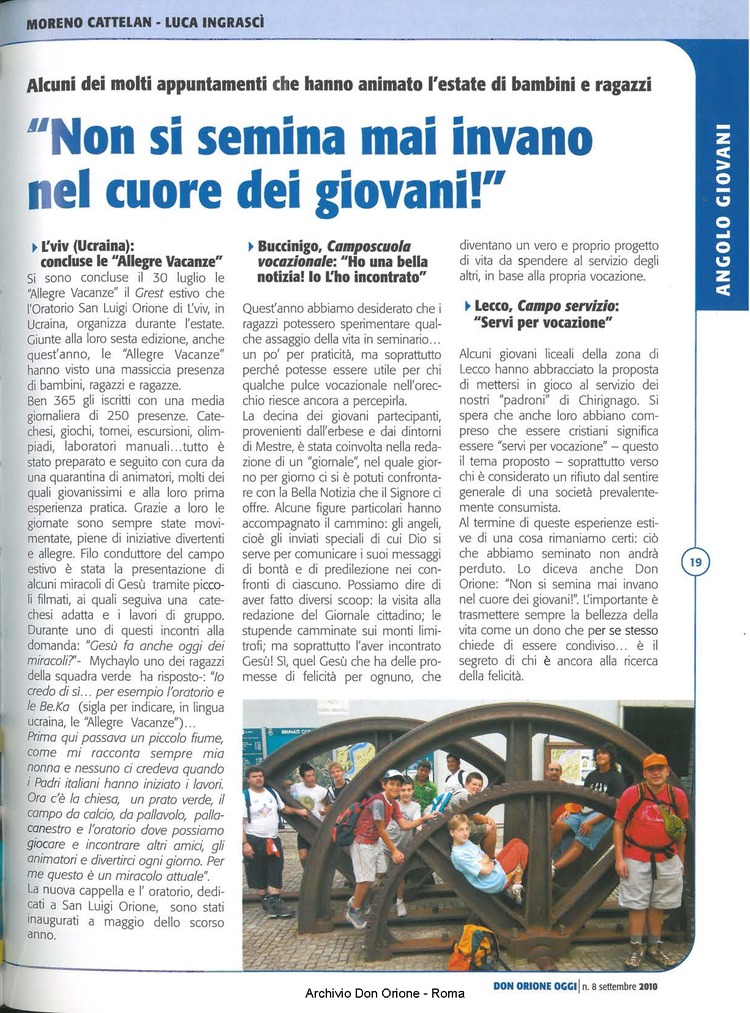 Don Orione oggi, 2010, 08, pagina 19
