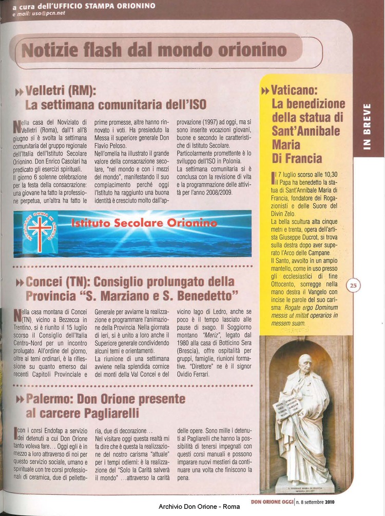Don Orione oggi, 2010, 08, pagina 25