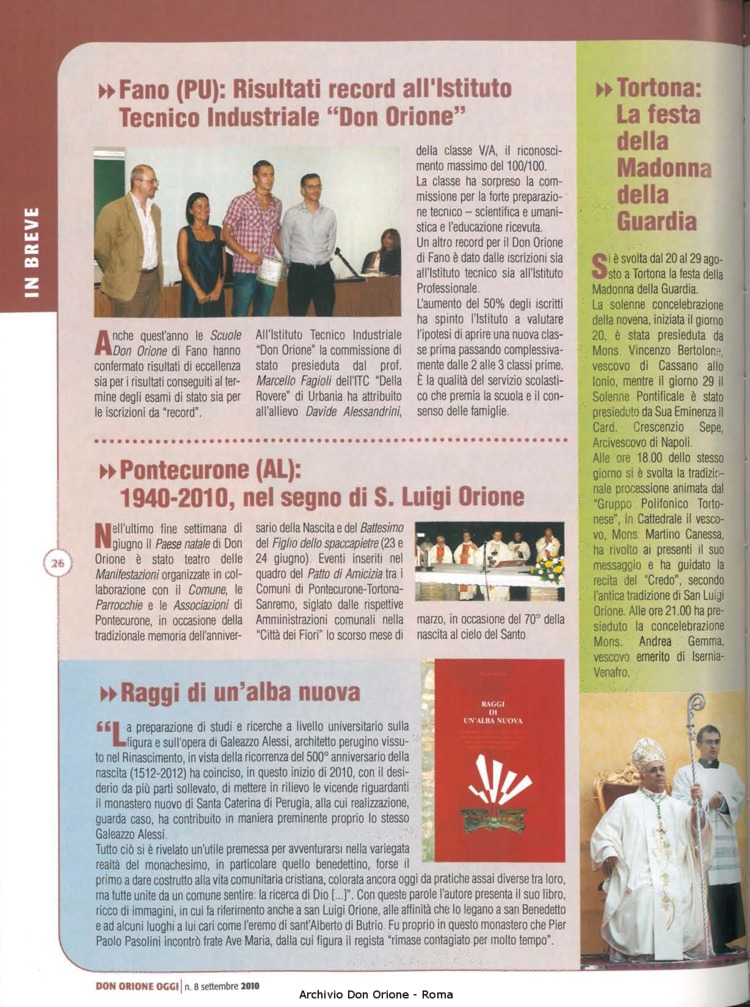 Don Orione oggi, 2010, 08, pagina 26
