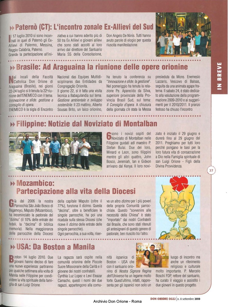 Don Orione oggi, 2010, 08, pagina 27