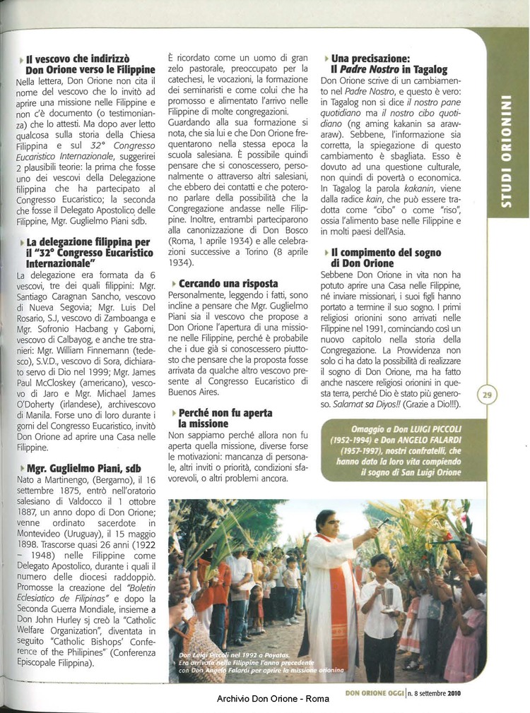 Don Orione oggi, 2010, 08, pagina 29