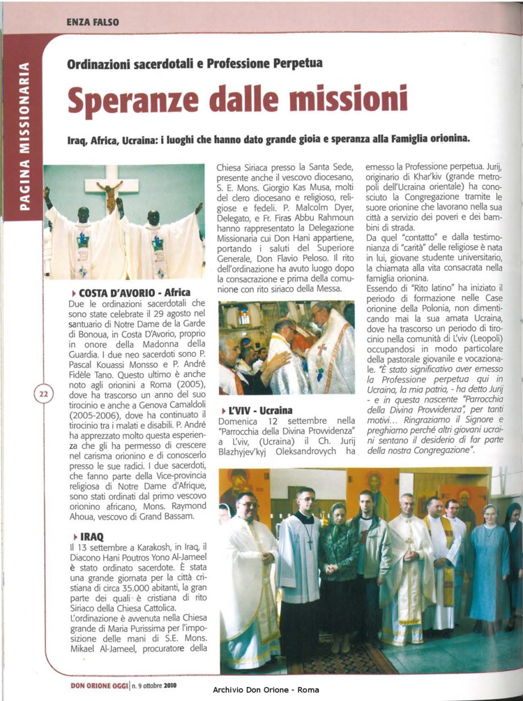 Don Orione oggi, 2010, 09, pagina 22