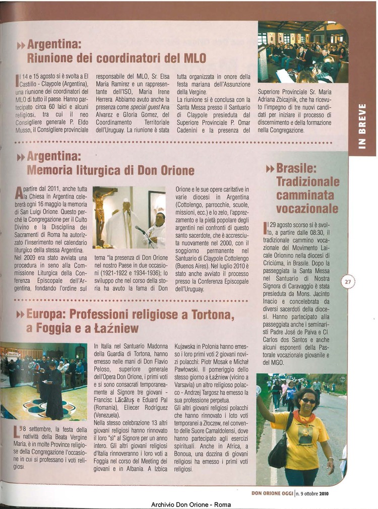 Don Orione oggi, 2010, 09, pagina 27