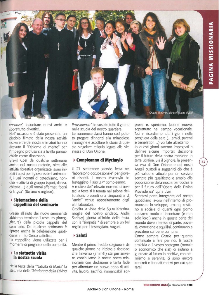 Don Orione oggi, 2010, 10, pagina 23