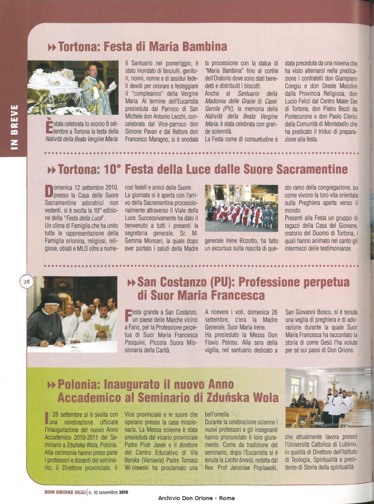Don Orione oggi, 2010, 10, pagina 26