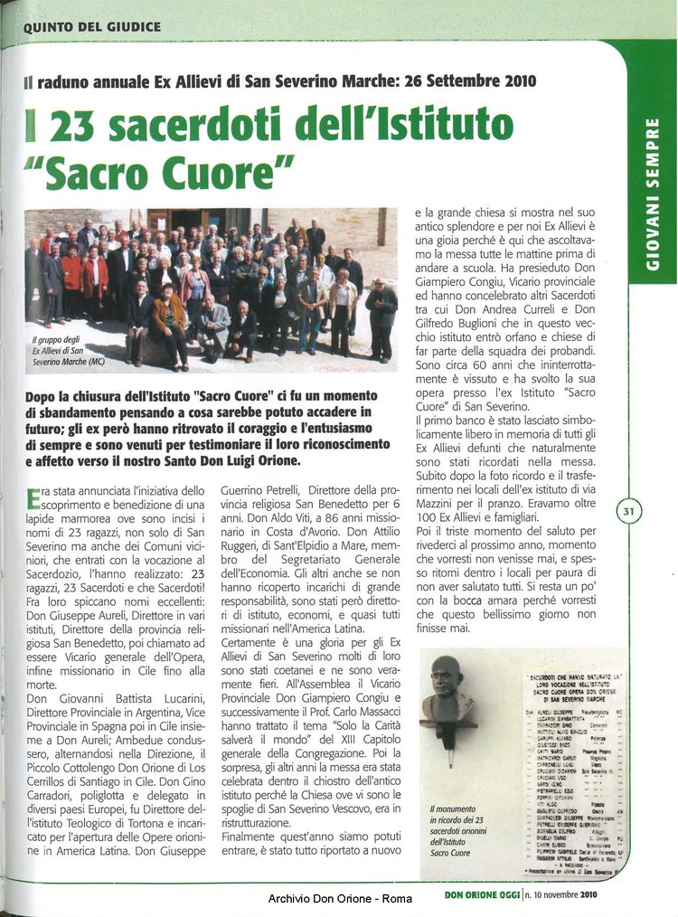Don Orione oggi, 2010, 10, pagina 31