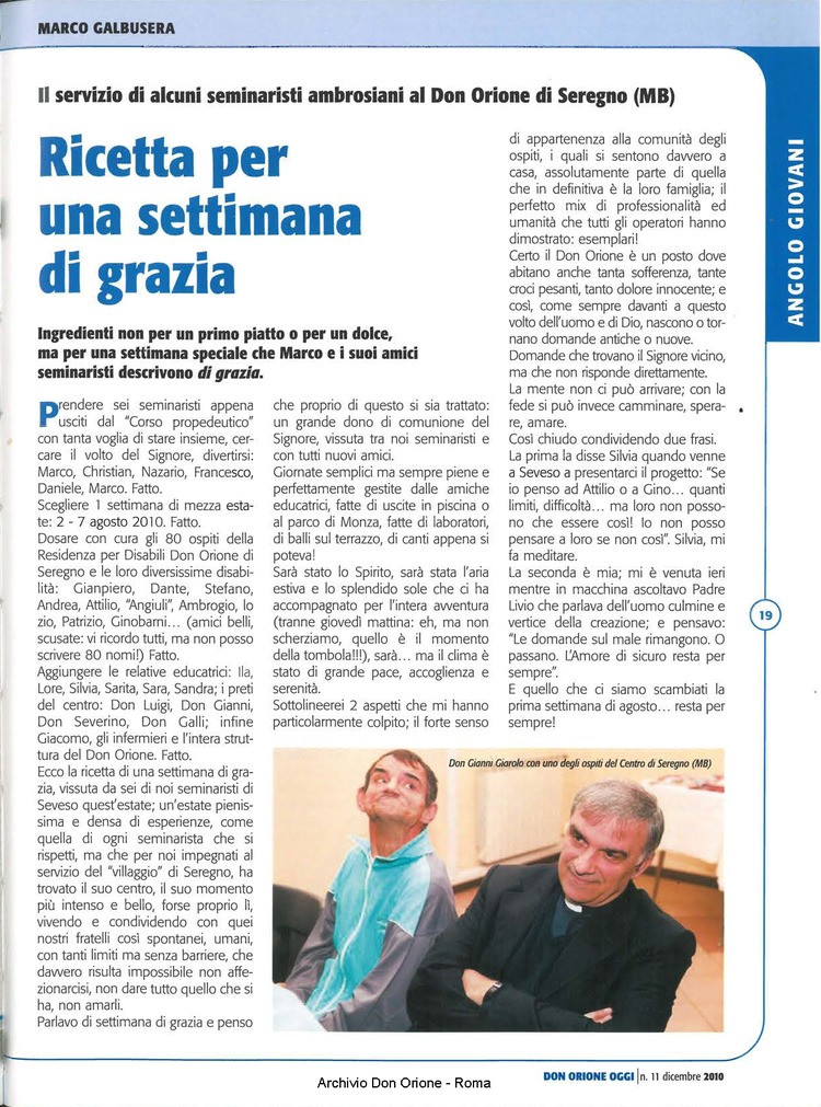 Don Orione oggi, 2010, 11, pagina 19