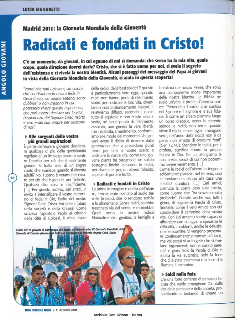 Don Orione oggi, 2010, 11, pagina 20