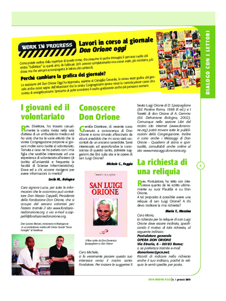 Don Orione oggi, 2011, 01, pagina 5