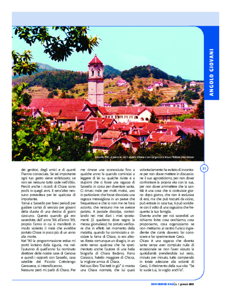 Don Orione oggi, 2011, 01, pagina 21