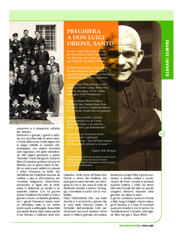 Don Orione oggi, 2011, 02, pagina 31