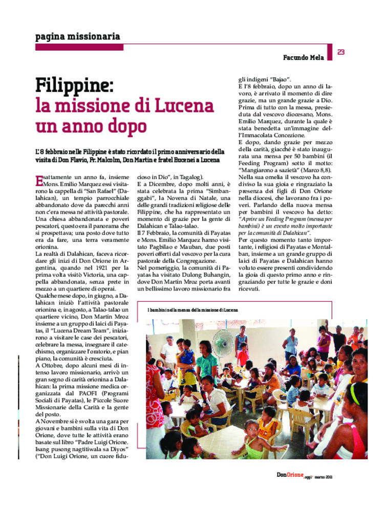 Don Orione oggi, 2011, 04, pagina 23