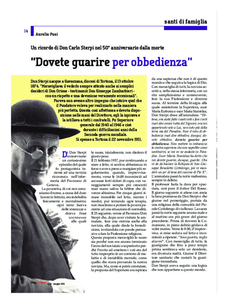 Don Orione oggi, 2011, 05, pagina 14