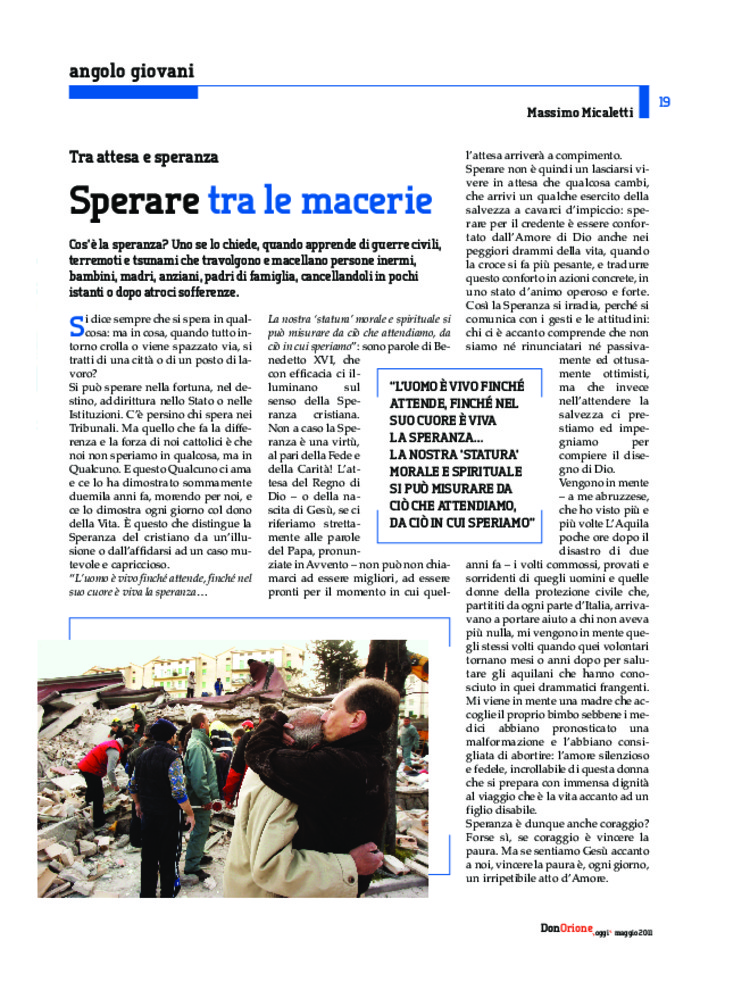Don Orione oggi, 2011, 05, pagina 19