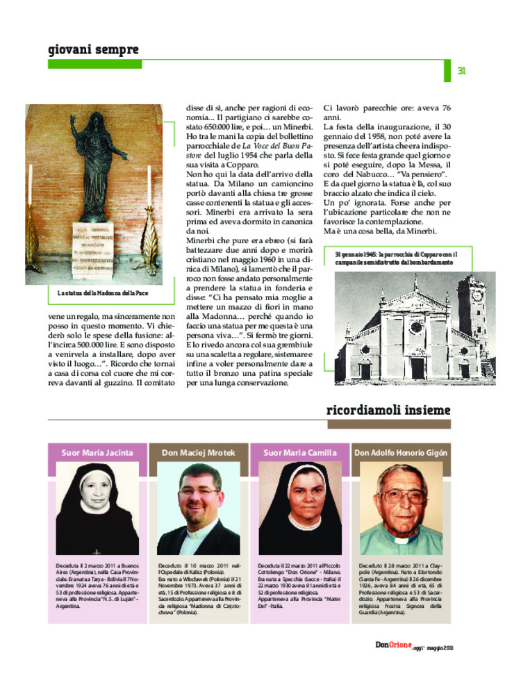 Don Orione oggi, 2011, 05, pagina 31