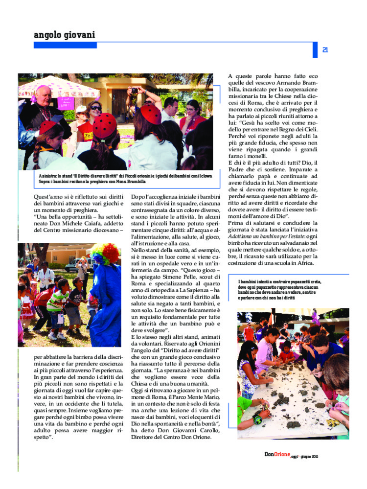 Don Orione oggi, 2011, 06, pagina 21