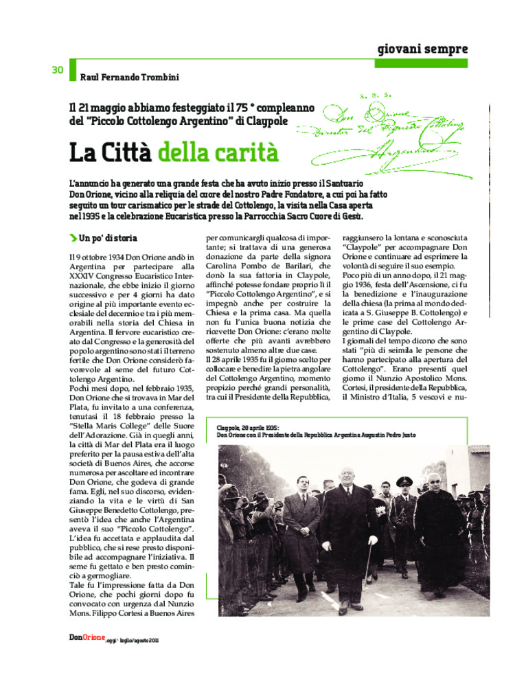 Don Orione oggi, 2011, 07, pagina 30