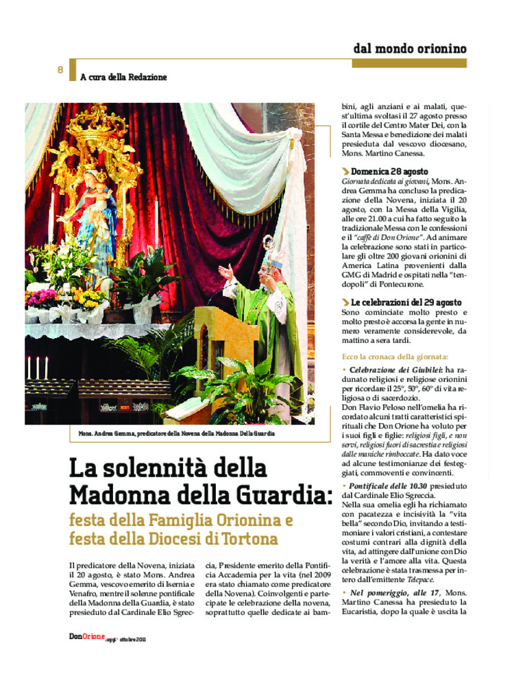 Don Orione oggi, 2011, 08, pagina 8