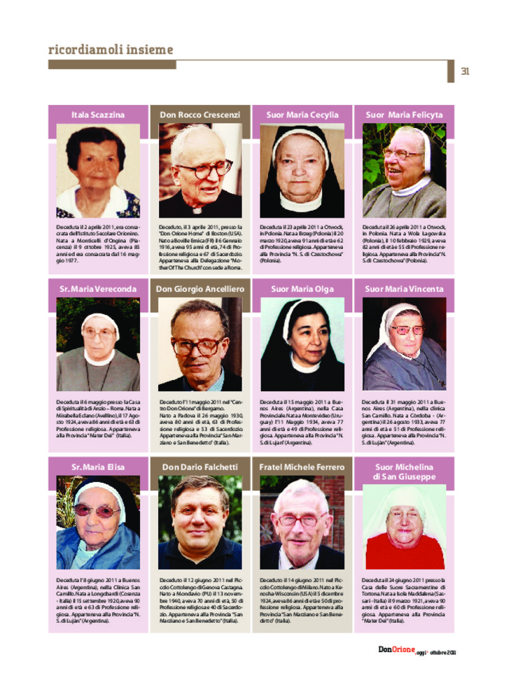 Don Orione oggi, 2011, 08, pagina 31