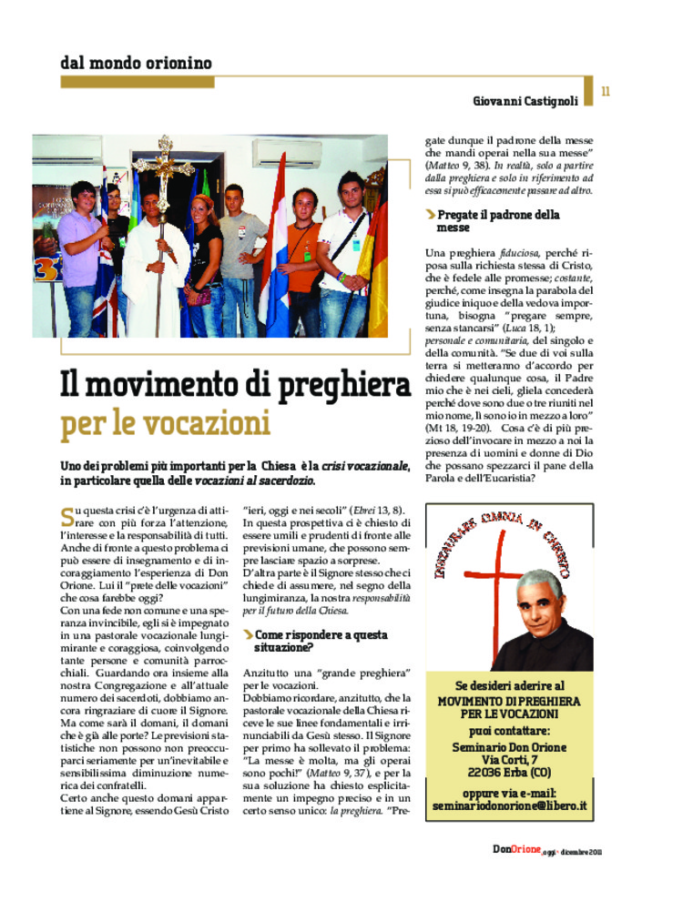 Don Orione oggi, 2011, 10, pagina 11