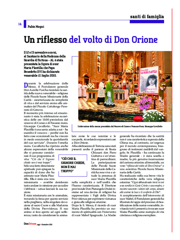 Don Orione oggi, 2011, 10, pagina 14