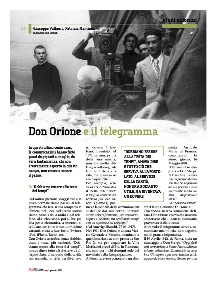 Don Orione oggi, 2012, 01, pagina 28
