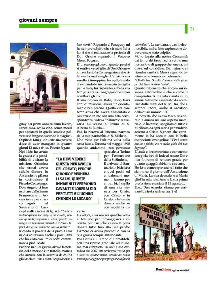 Don Orione oggi, 2012, 01, pagina 31