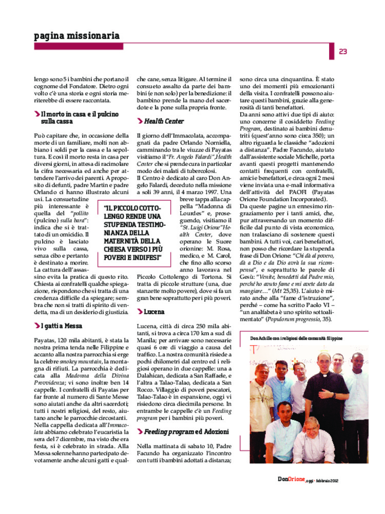 Don Orione oggi, 2012, 02, pagina 23