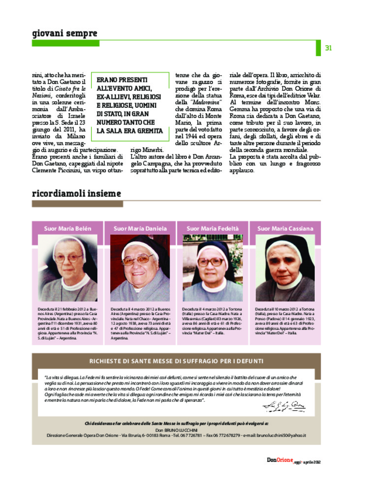 Don Orione oggi, 2012, 04, pagina 31