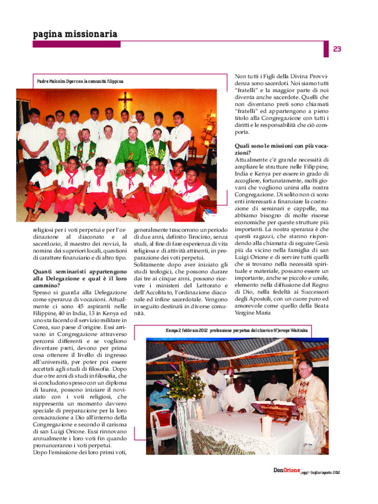 Don Orione oggi, 2012, 07, pagina 23