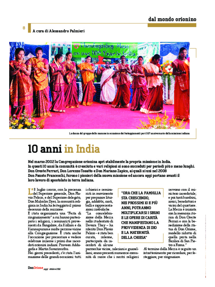 Don Orione oggi, 2012, 08, pagina 8