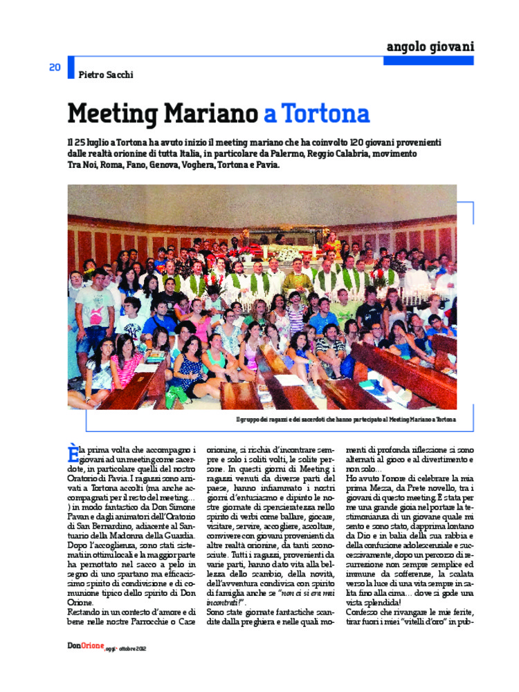 Don Orione oggi, 2012, 08, pagina 20