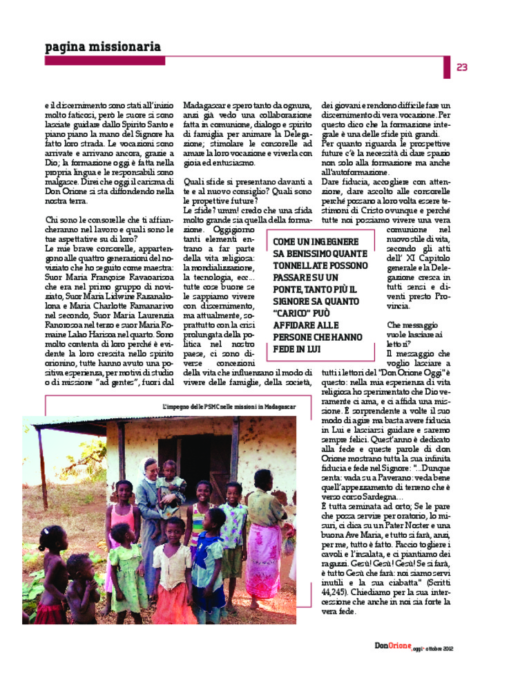 Don Orione oggi, 2012, 08, pagina 23