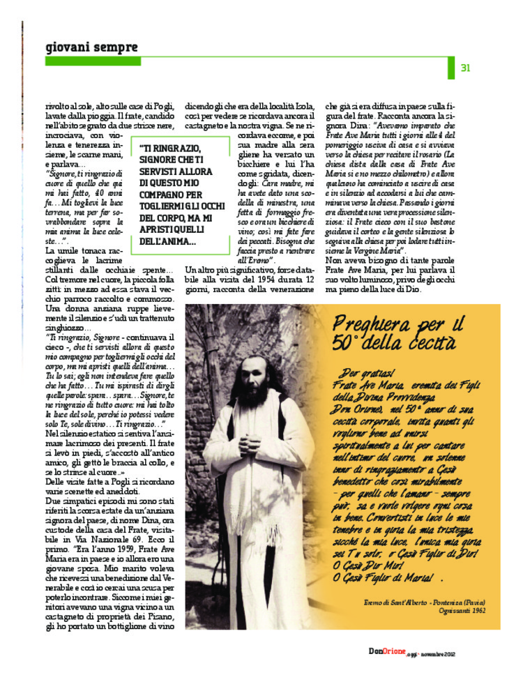 Don Orione oggi, 2012, 09, pagina 31