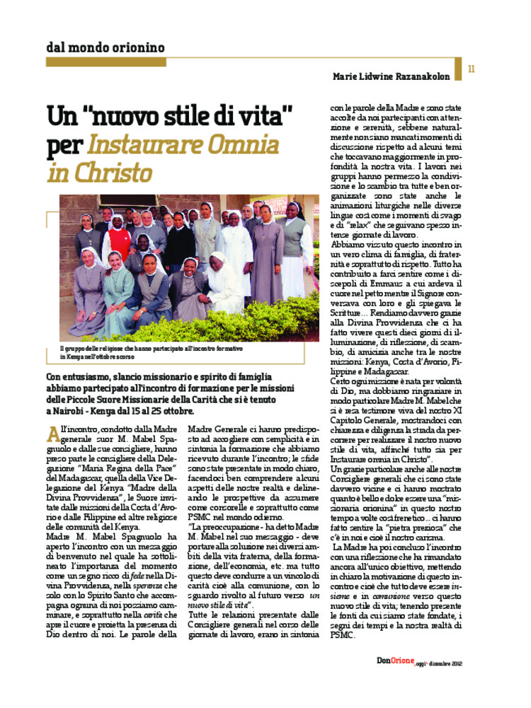 Don Orione oggi, 2012, 10, pagina 11
