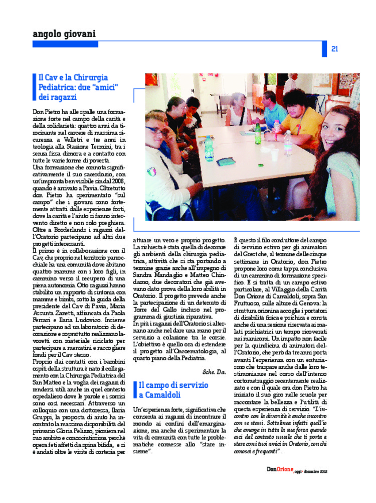Don Orione oggi, 2012, 10, pagina 21