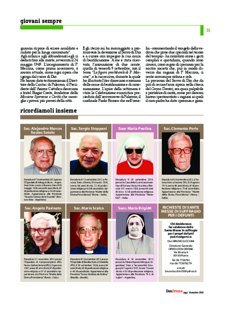 Don Orione oggi, 2012, 10, pagina 31