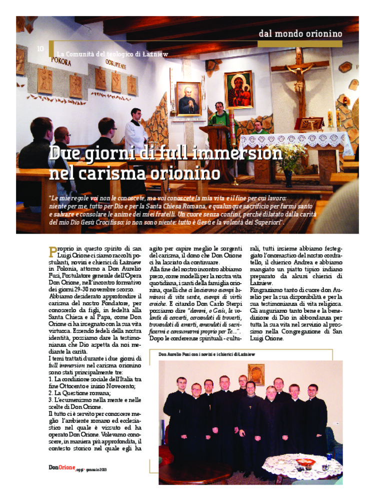 Don Orione oggi, 2013, 01, pagina 10
