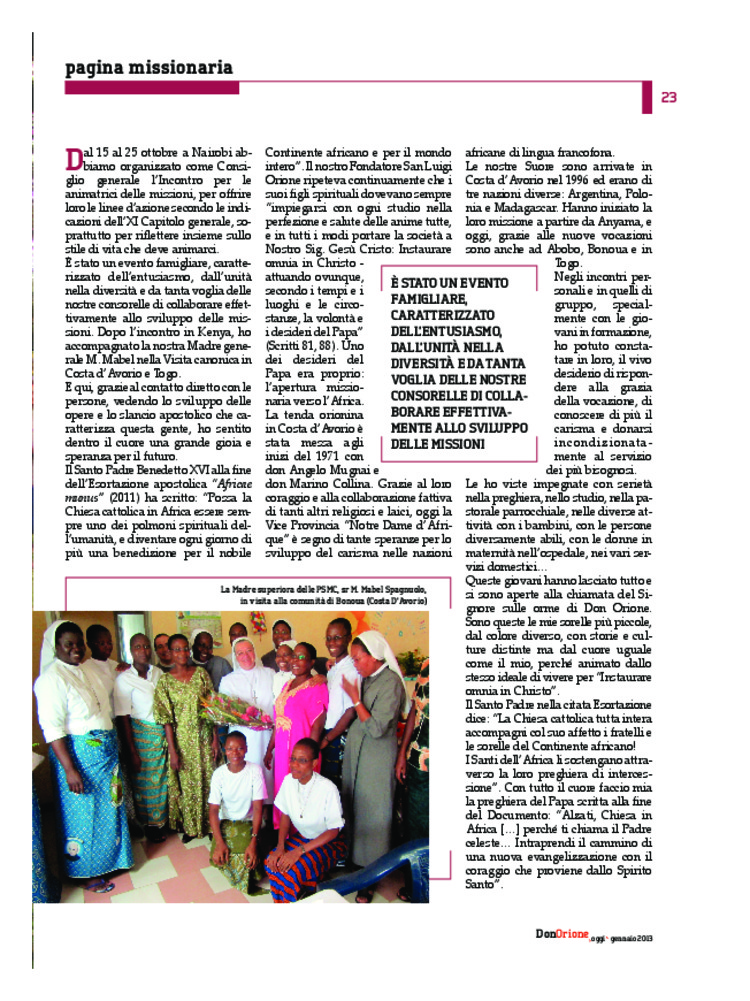 Don Orione oggi, 2013, 01, pagina 23