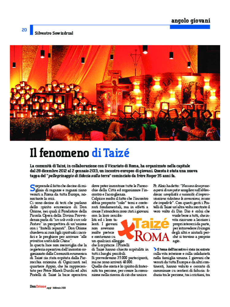Don Orione oggi, 2013, 02, pagina 20