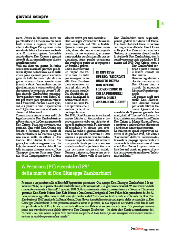 Don Orione oggi, 2013, 02, pagina 31