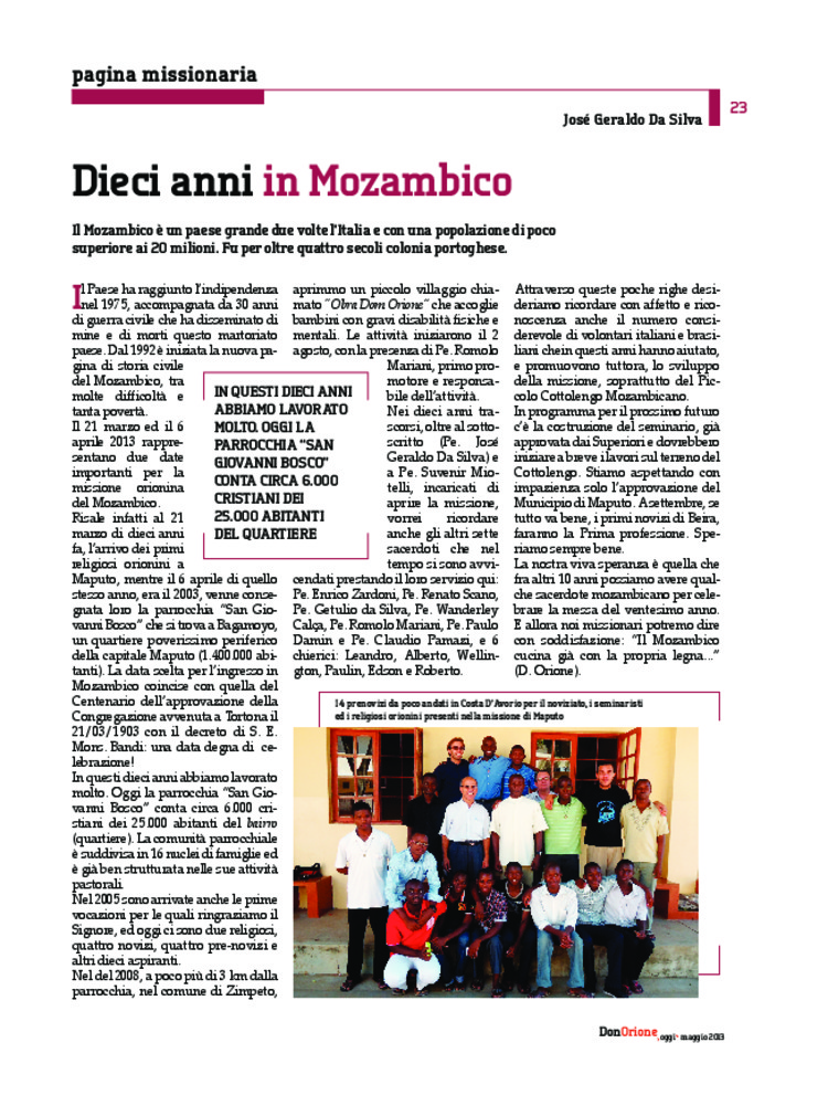 Don Orione oggi, 2013, 05, pagina 23