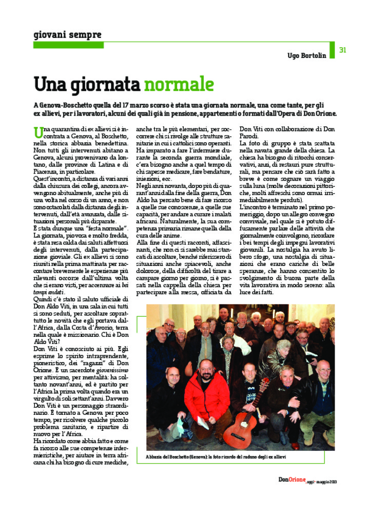Don Orione oggi, 2013, 05, pagina 31