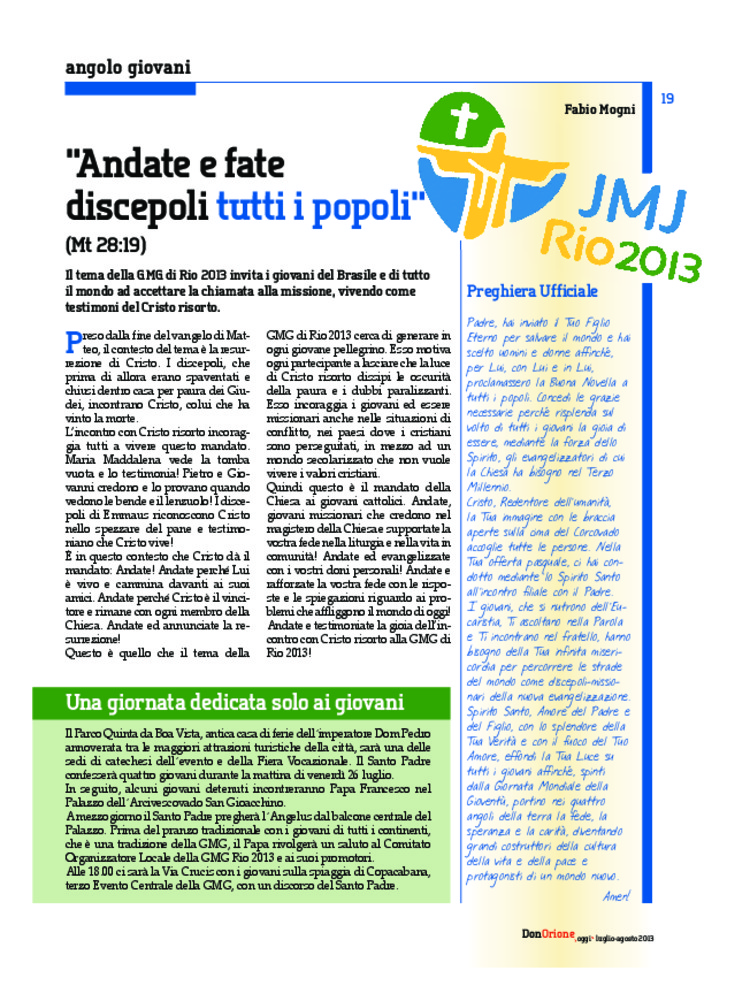 Don Orione oggi, 2013, 07, pagina 19