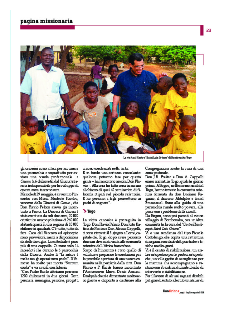 Don Orione oggi, 2013, 07, pagina 23