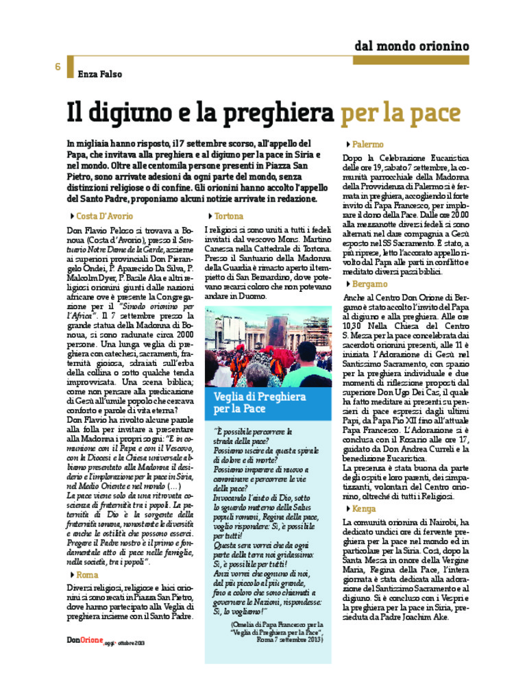 Don Orione oggi, 2013, 08, pagina 6