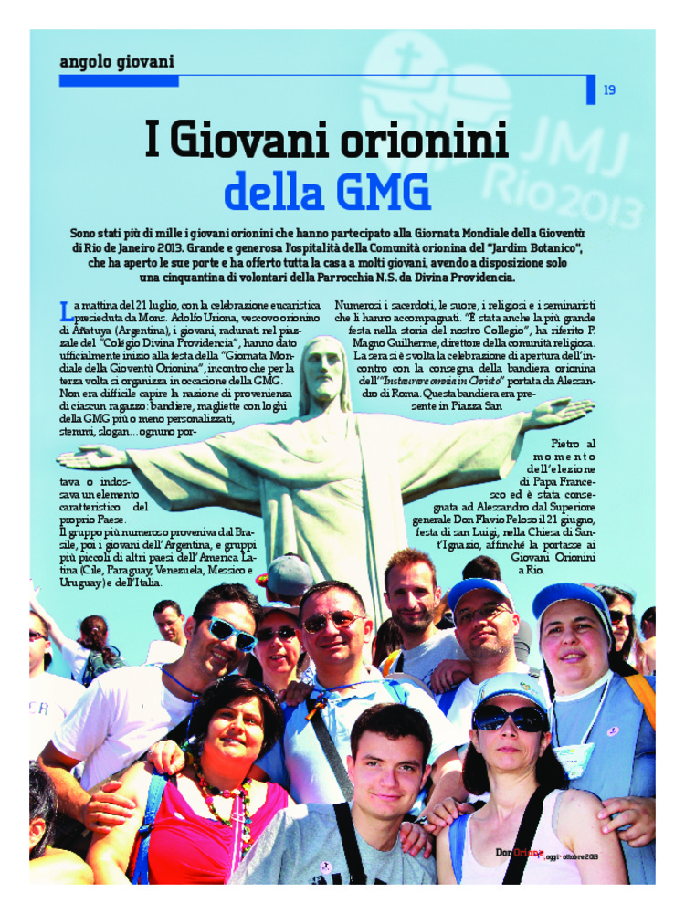 Don Orione oggi, 2013, 08, pagina 19