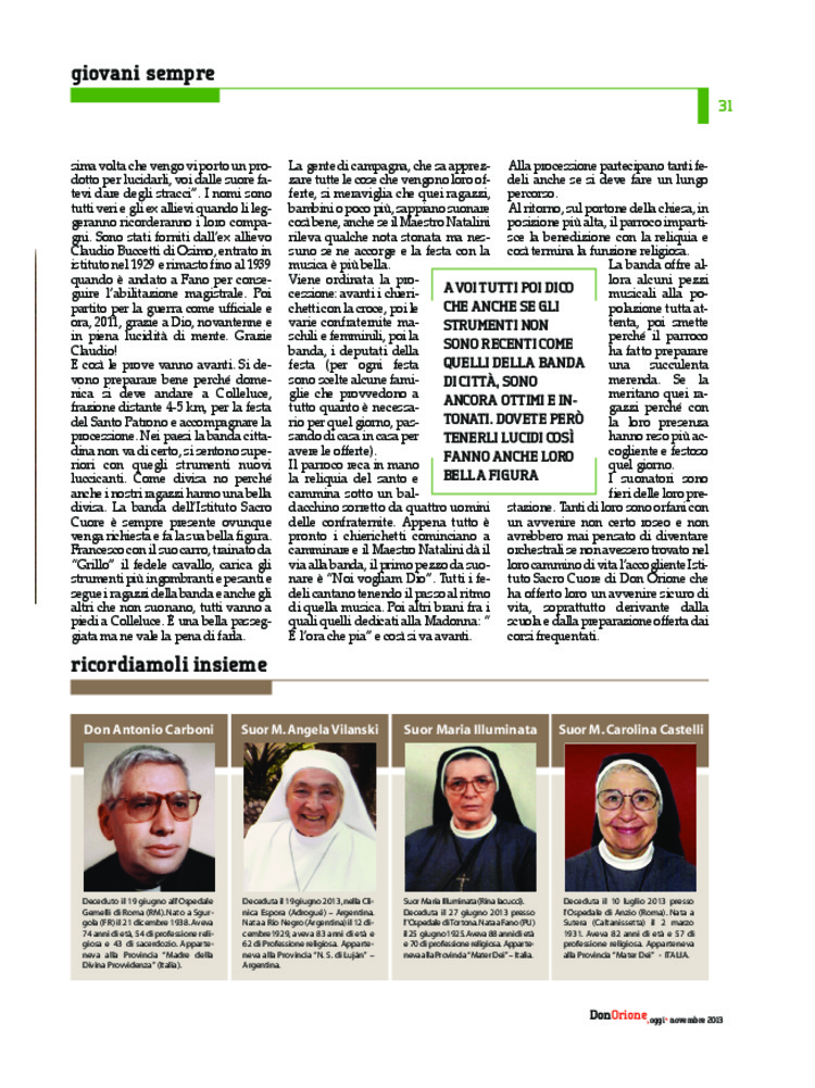 Don Orione oggi, 2013, 09, pagina 31