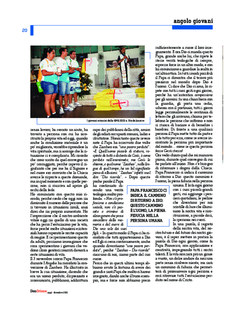 Don Orione oggi, 2013, 10, pagina 20